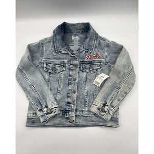 Disney Barbie Girls Blue Graphic Jean Jacket Girl Revolution Sz. XS 4-5, NWT